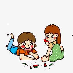 跳舞女孩吃瓜,女孩偷闲吃瓜，捕捉青春瞬间